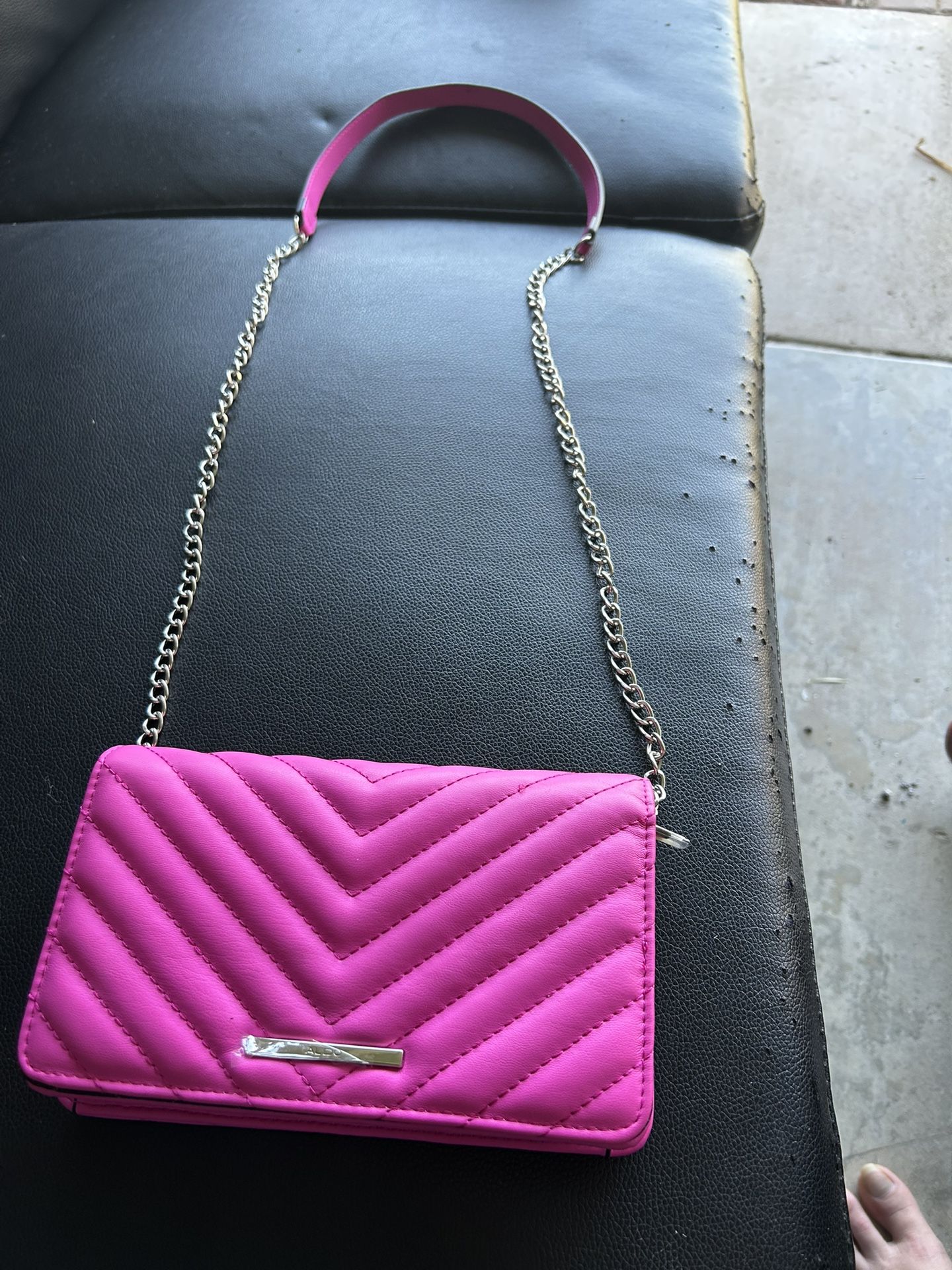 Aldo Hot Pink Brand New Purse With Strap