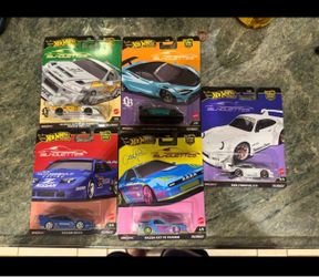 Hot Wheels Premium Car Culture Silhouettes Complete Set 1-5