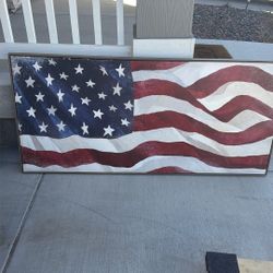 Framed Art USA Flag 
