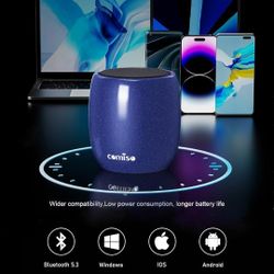 Small Speaker, Bluetooth Speaker with 360°HD Stereo Sound and Robust Bass