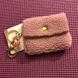 Puffy Pink Small Wallet Keychain 