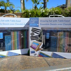 Artist's Loft 50 pc Drawing Set w/ Table Easel