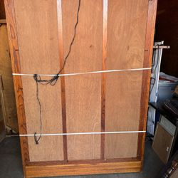 Glass Cabinet Made In Germany. It Has 5 Glass Shelves And Lights Up Inside .. 