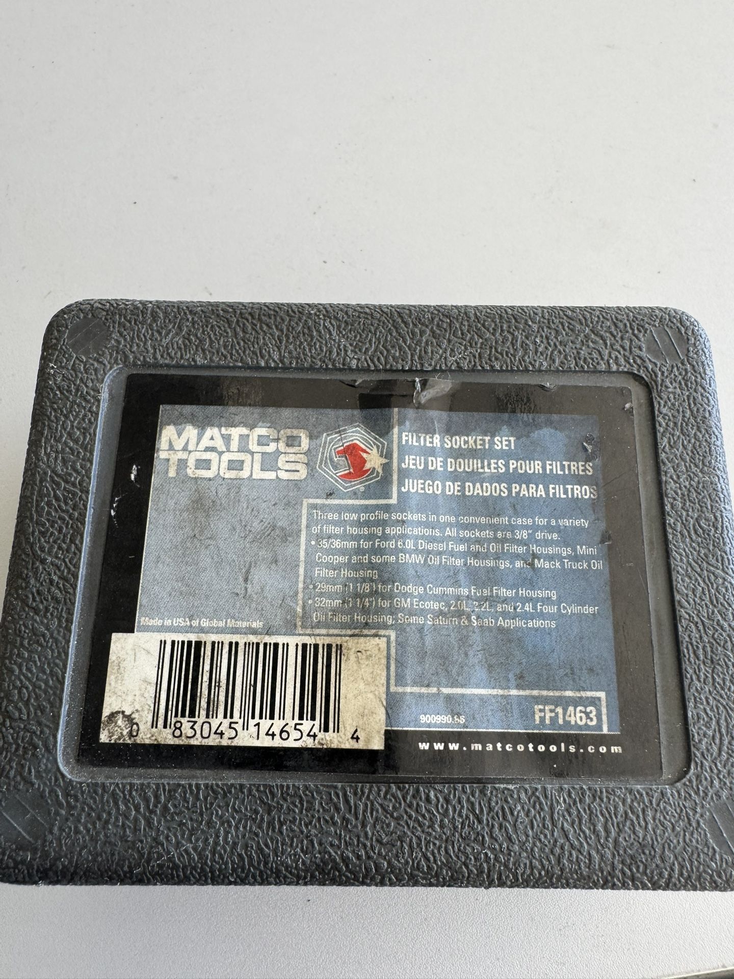 Matco Oil Filter Sockets $35