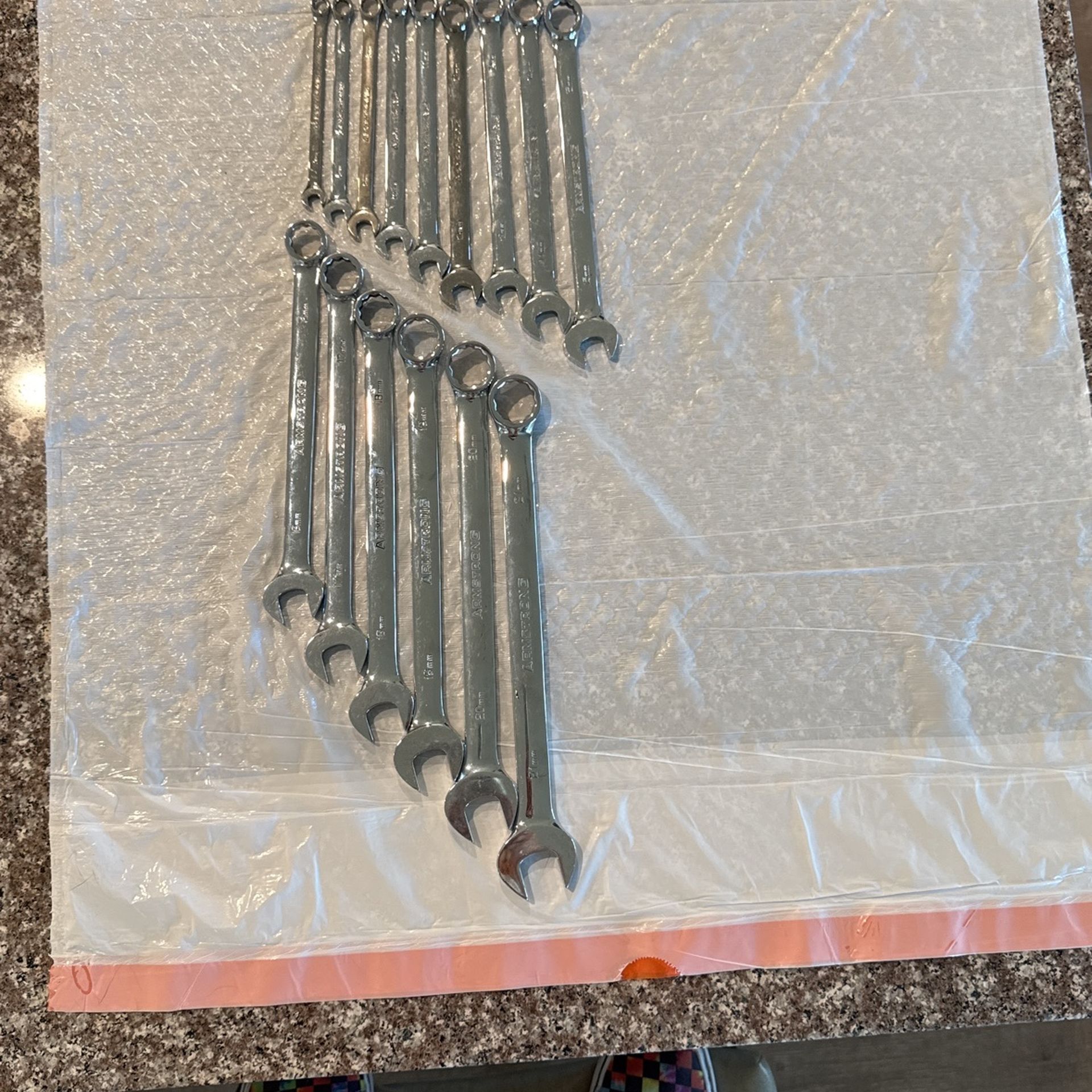 Box  Wrench Set- Open End - Metric - Like New!  7mm- 21mm