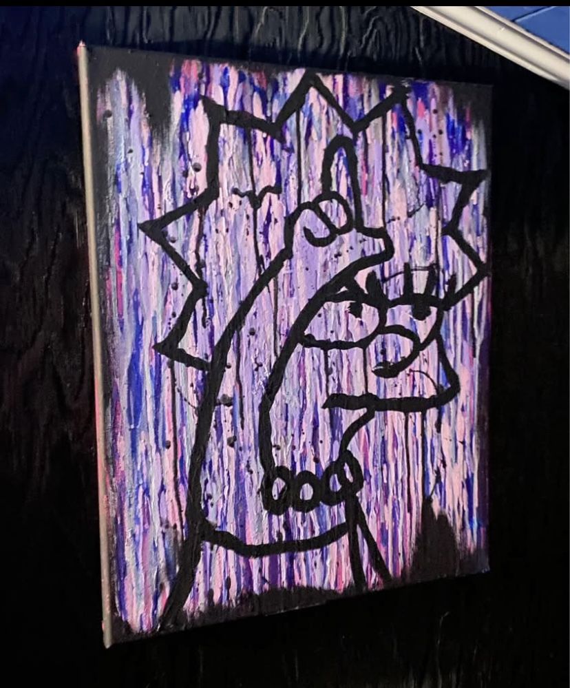 Lisa Simpson Custom Drop Art Painting 16x20