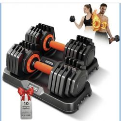 2026 Latest Adjustable Dumbbell Set of 2, Quick Switch Weights in 3lbs increments, 25lbs Pair Weights Dumbbell Set with Storage Tray, 3-25 lbs Adjusta