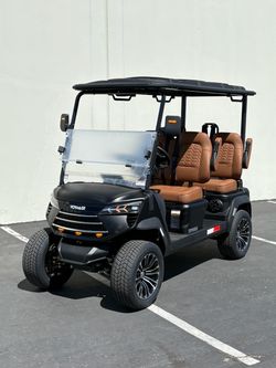 2027 Voyager Commander 4-Forward 72-Volt Lithium Street Legal LSV NEV Golf Cart MATTE BLACK