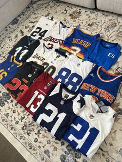 Jerseys Lot! Soccer/ NFL/ NBA