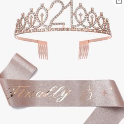 Finally 21 Tiara And Sash