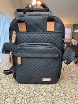 Black Backpack Diaper Bag