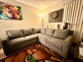3/2 Milky Way Gray Sectional Sofa