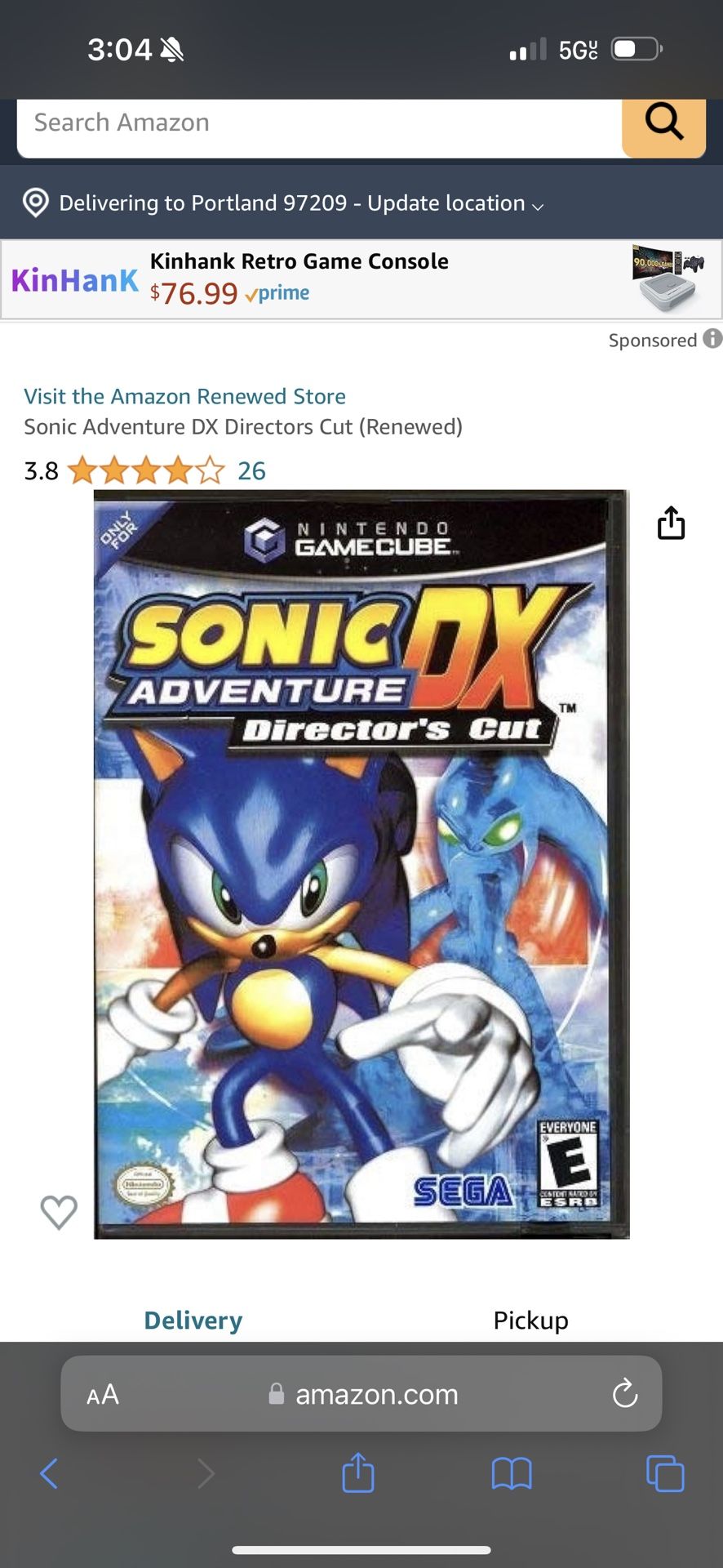 Sonic Dx Adventure Directors Cut 