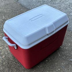 Red And White Cooler 