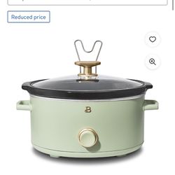 Beautiful 8QT Slow Cooker, Sage Green by Drew Barrymore 