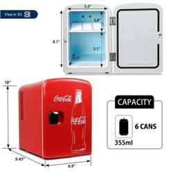 Coca-Cola Mini Fridge - Travel, Camping, Dorms