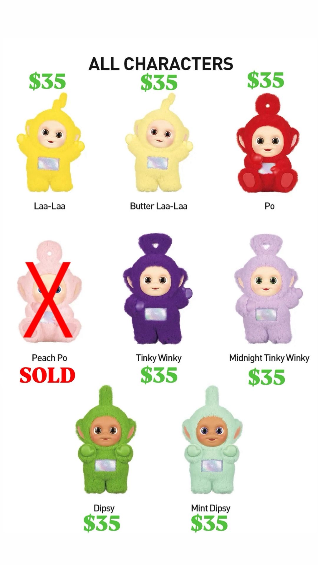 Popmart - Teletubbies Vibrancy Series Figures