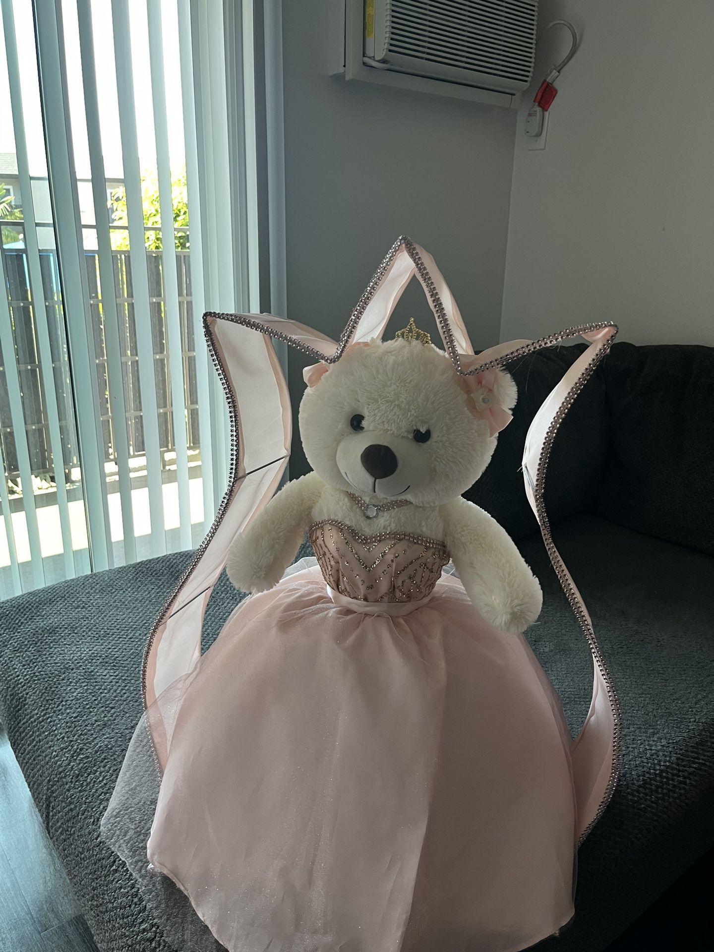 pink quince teddy bear