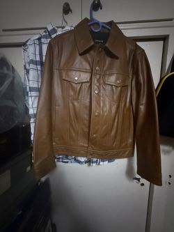 Leather Coach Jacket Size Small