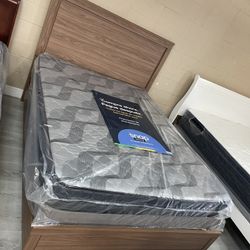 QUEEN BED WITH MATTRESS