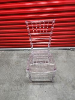 Clear Charvari chairs r,e,n, t