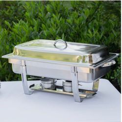 Chafing Dish Buffet Set 10 Qt Stainless Steel for Parties, Dinners, Catering, Buffet and Weddings


