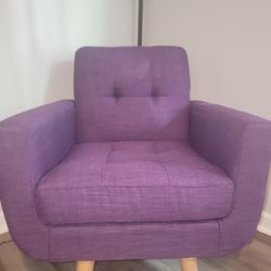 Juliana Wide Tufted Linen Club Accent Chair for Sale in Cypress