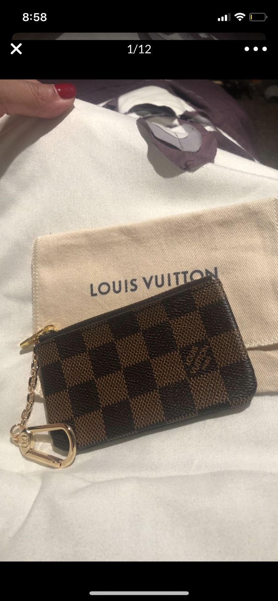 New authentic Louis Vuitton Damier key pouches