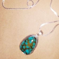 Navajo Turquoise Sterling Necklace 