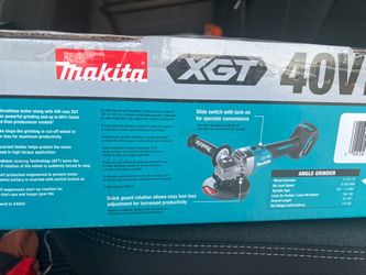 Makita 40V XGT Brushless 4-1/2"/5" Angle Grinder - NEW in Box (Tool Only) GAG01Z