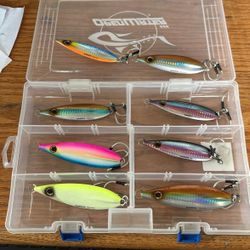 8 Shimano Saltwater Fishing Lures With Storage Box for Sale in Lemon Grove,  CA - OfferUp