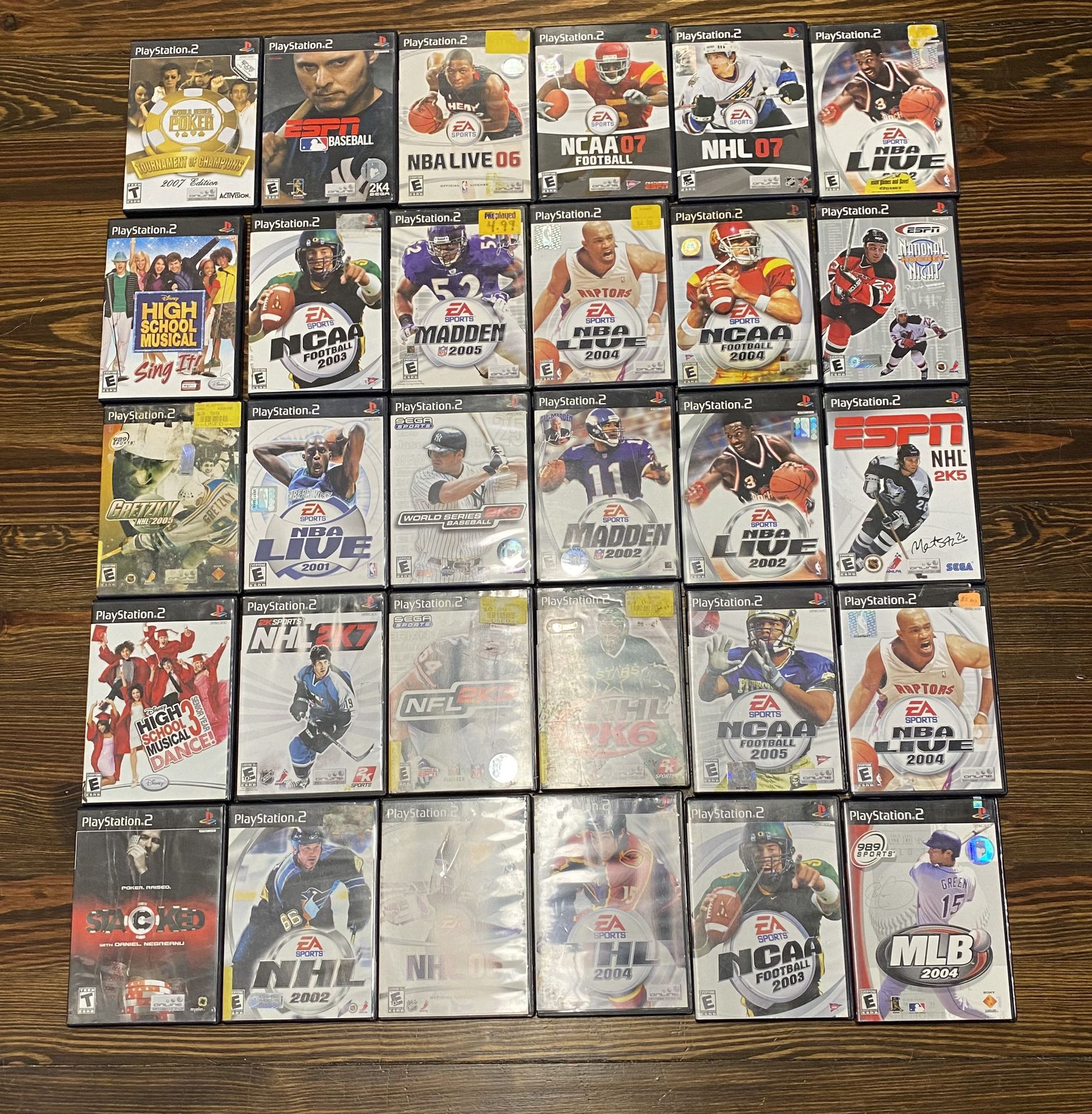 LOT OF 42 PS2 AND XBOX 360 Games