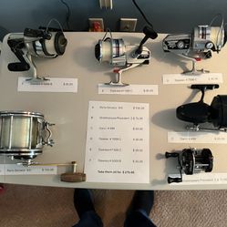 6 Fishing Reels All In Excellent Condition 