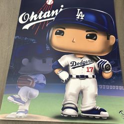 Sohei Ohtani Los Angeles Dodgers Funko Style Print