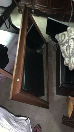 Heavy wood/Glass