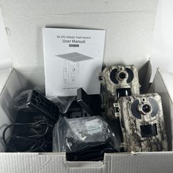 SEHMUA 4G LTE Cellular Trail Cameras with Live Streaming, Solar Game Cameras Includes SIM Card, Remote Phone Access, Motion Activated, 0.2s Trigger Ti