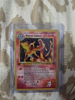 1st edition blaines charizard.