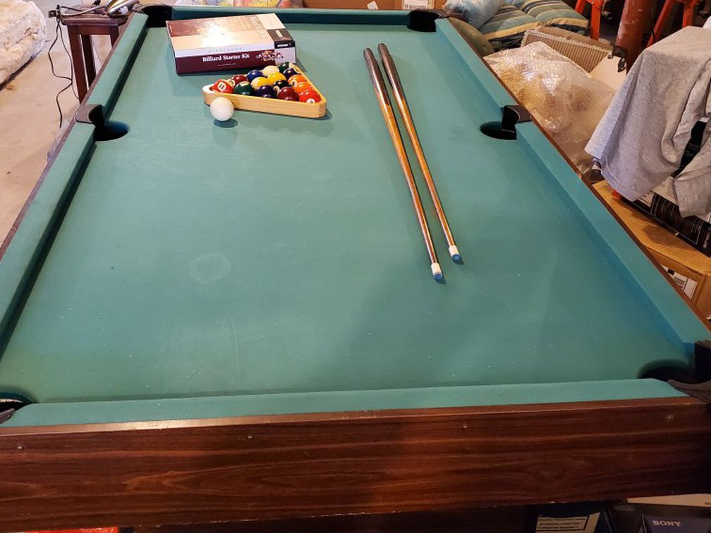 Pool Table, Everything Included.