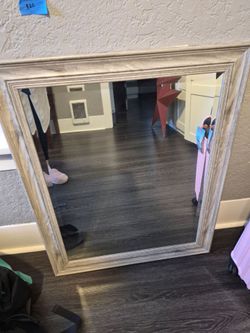 27" x 34" framed mirror