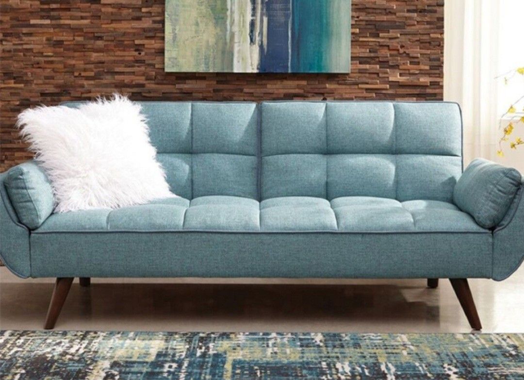 Cheyenne Teal Futon Sofa
