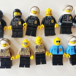 Lego minifig police officer sheriff law enforcement lot of 11