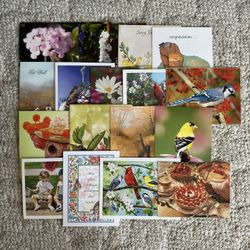 Greeting Card Assortment - Set of 17 Cards/envelopes