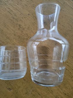 Glass Carafe and Tumbler Set