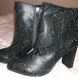 Faux Snake Boots