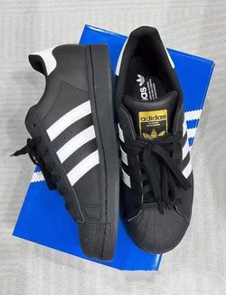 Adidas Original Superstar Shell Toe Sneakers in White and Black with Three Stripe