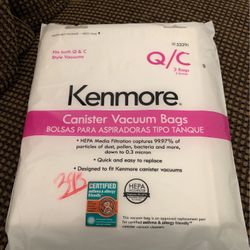 Q/C (2) Bags Jen more Canister Vacuum Bags