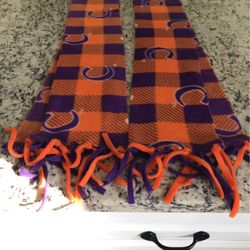 Set If 2 Clemson Fleece Scarves