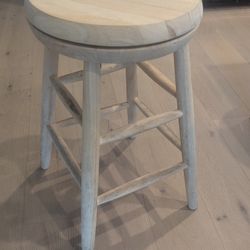 Wood Swivel 24 Inch Stool 