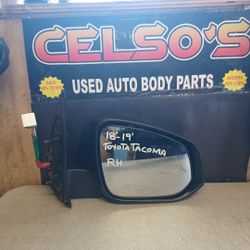 18 23 Toyota Tacoma RH Mirror Blind Spot OEM. 