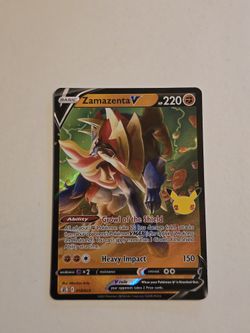 Pokémon TCG Zamazenta V 25th Anniversary Celebrations 018/025 Holo Ultra Rare